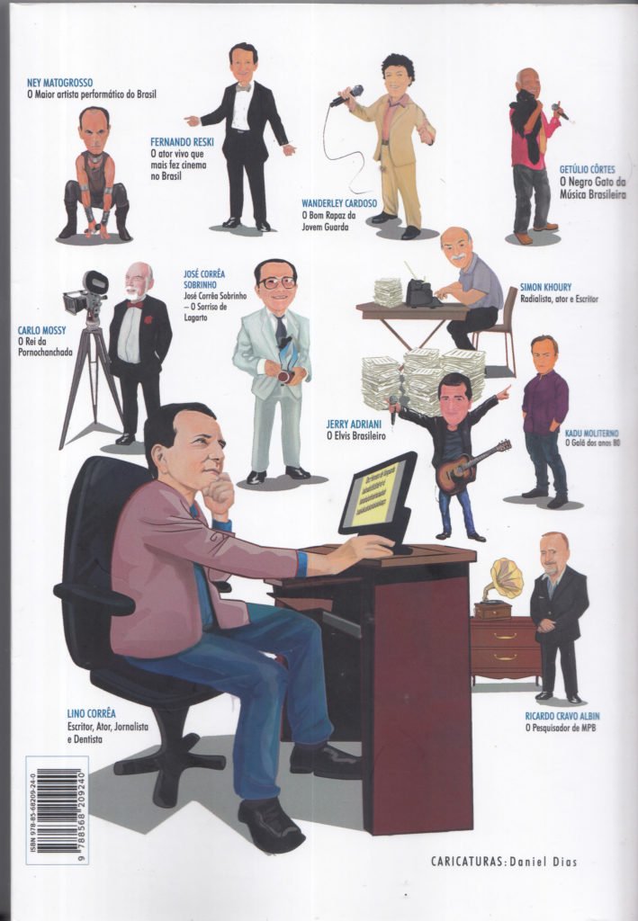 Ilustrações- Contra capa do Livro Dez homens de Vanguarda