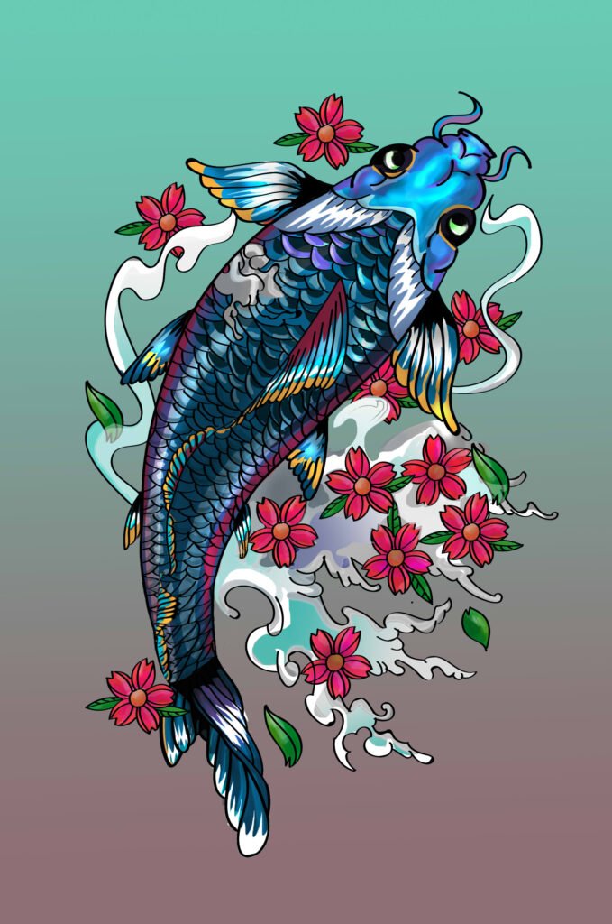 Tatuagem de Carpa