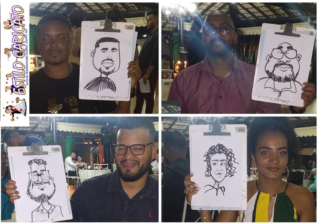 Caricatura ao vivo - Em São Gonçalo