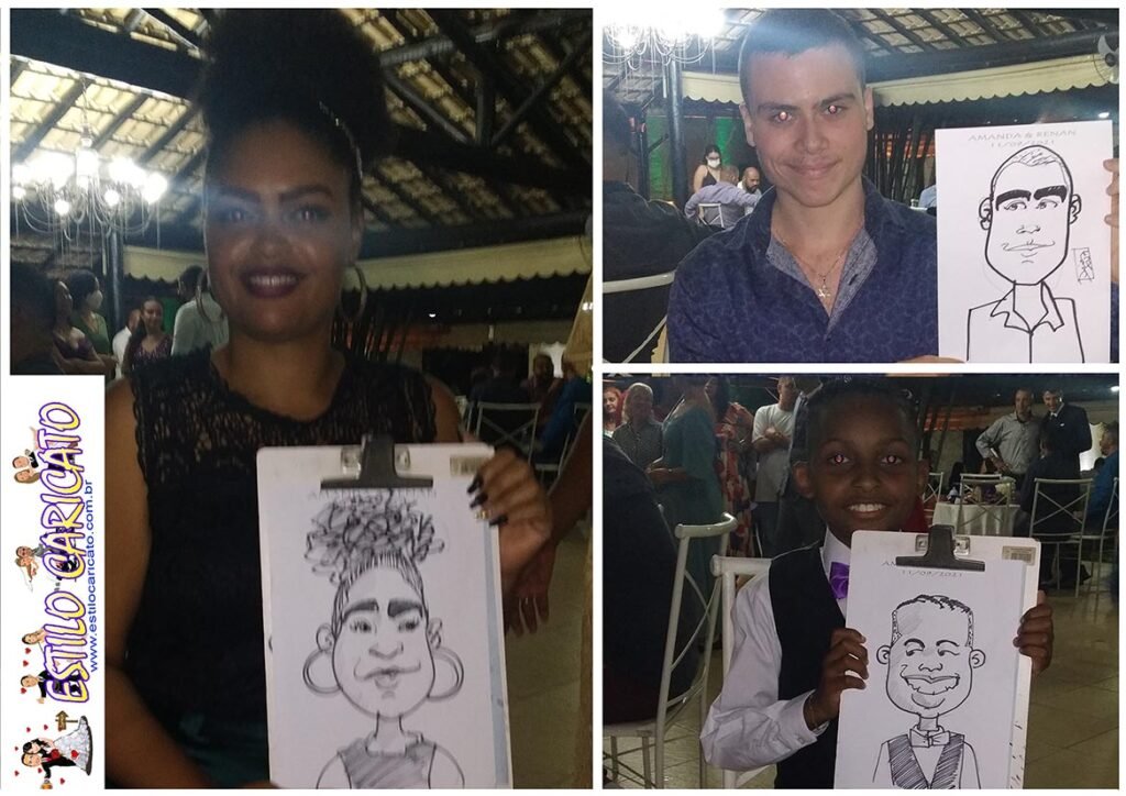 Caricatura ao vivo - Em São Gonçalo