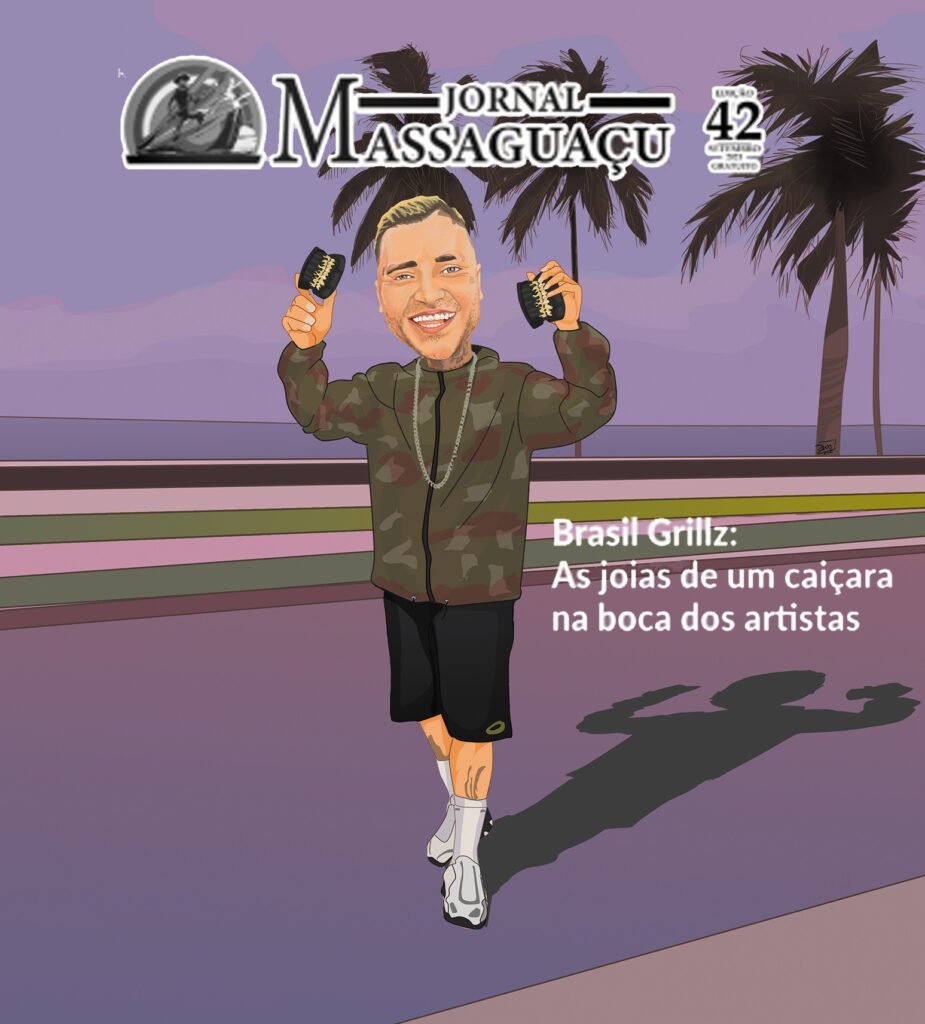Grillz-Ilustração de Capa do Jornal Massaguaçu