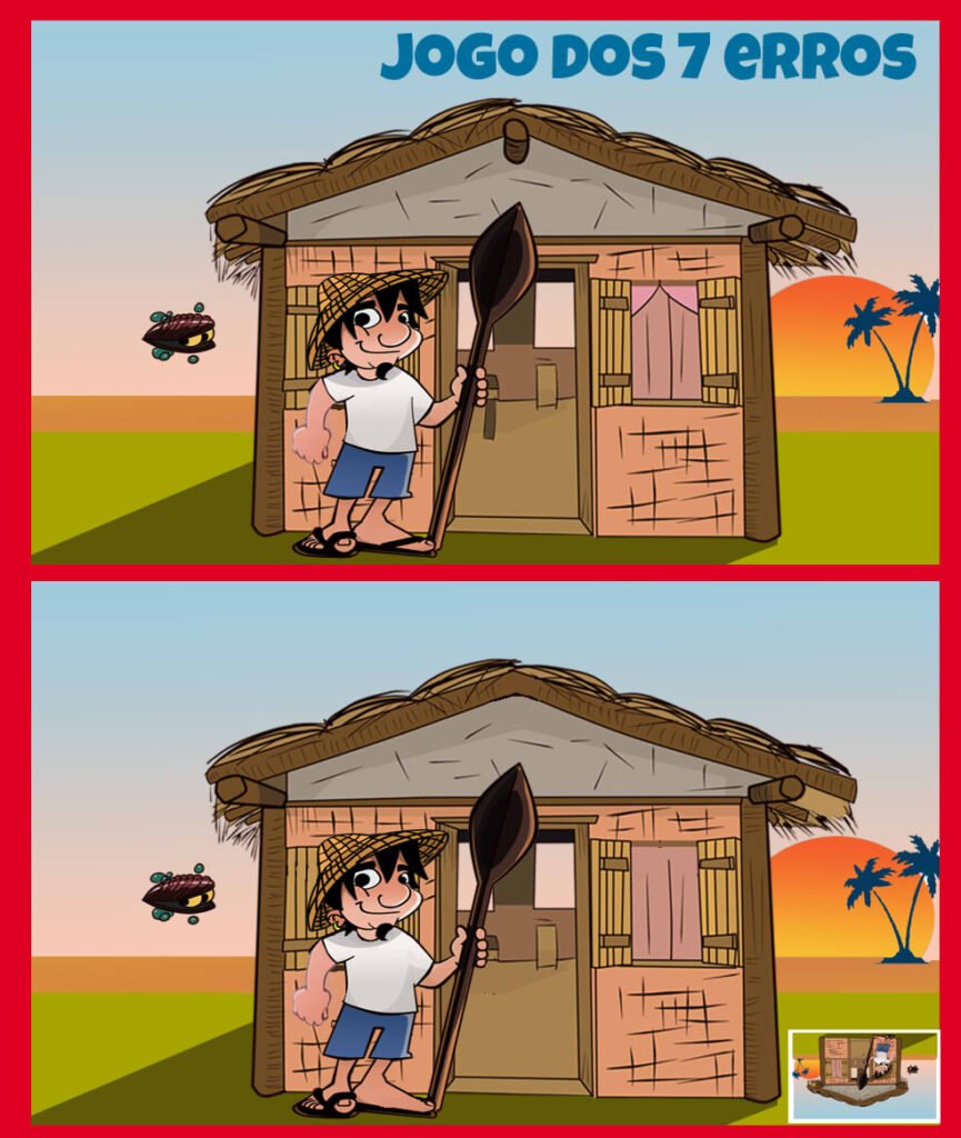 Ilustração-jogo dos 7 erros
