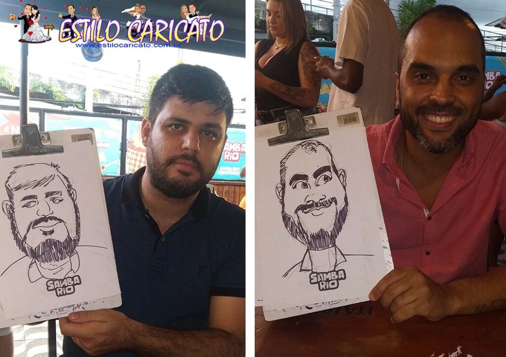 Caricatura ao vivo - Armazém do samba