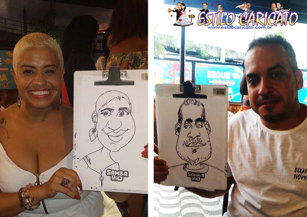 Caricatura ao vivo - Armazém do samba