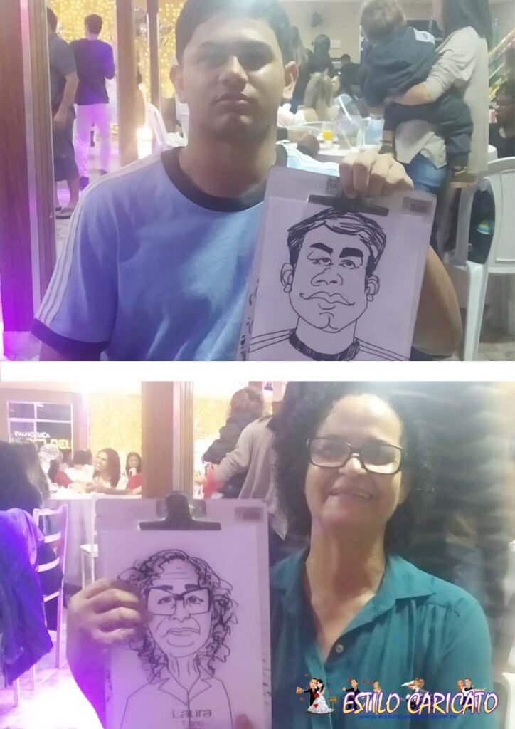 Caricatura ao vivo em Santa Luzia-RJ