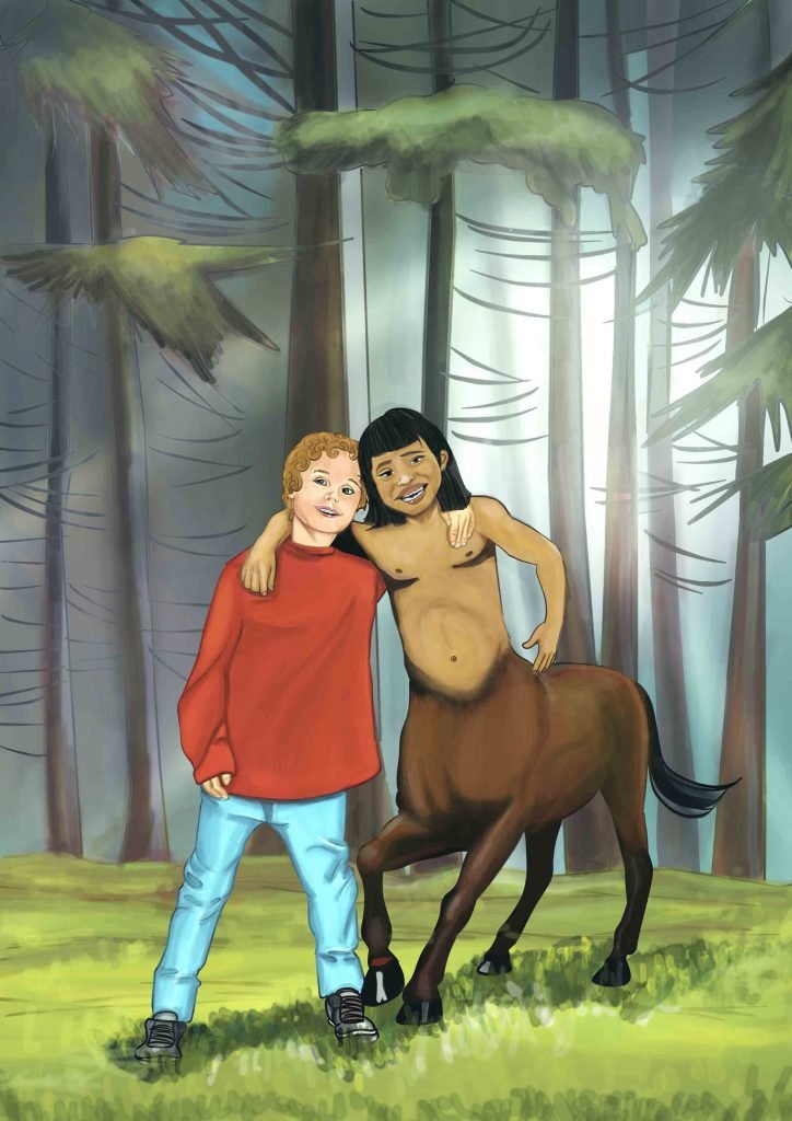 Centauro: ilustração colorida