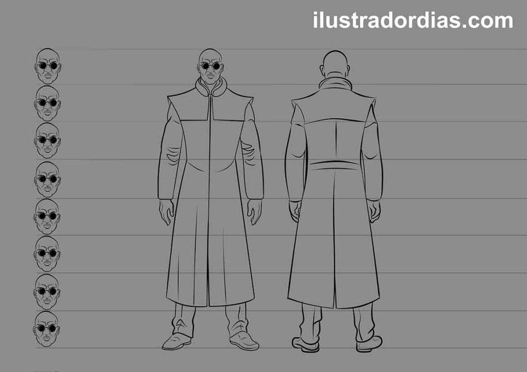Model Sheet de personagem