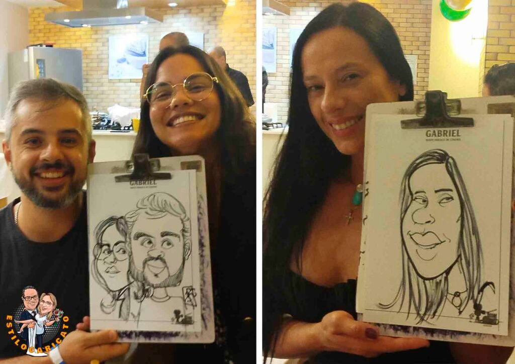 caricatura ao vivo em festa: RJ