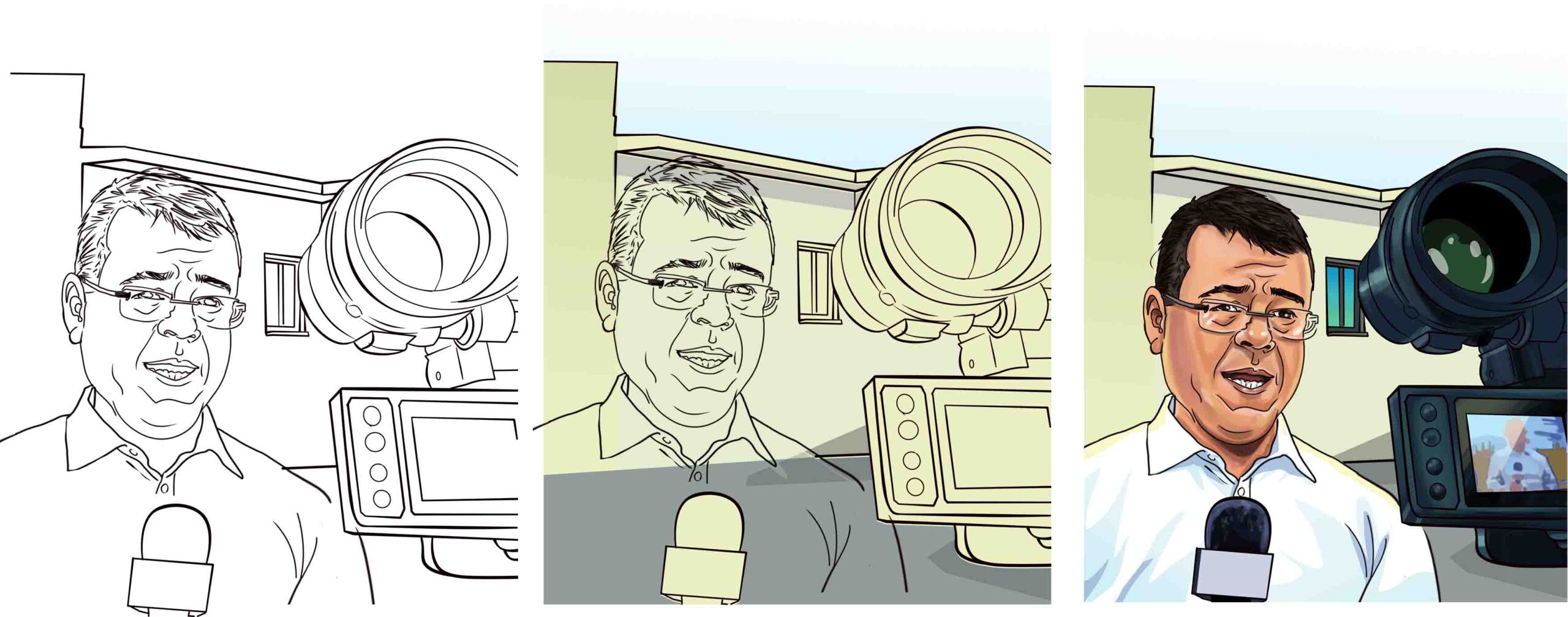 Ilustração Editorial: Capa para o Jornal Massaguaçu